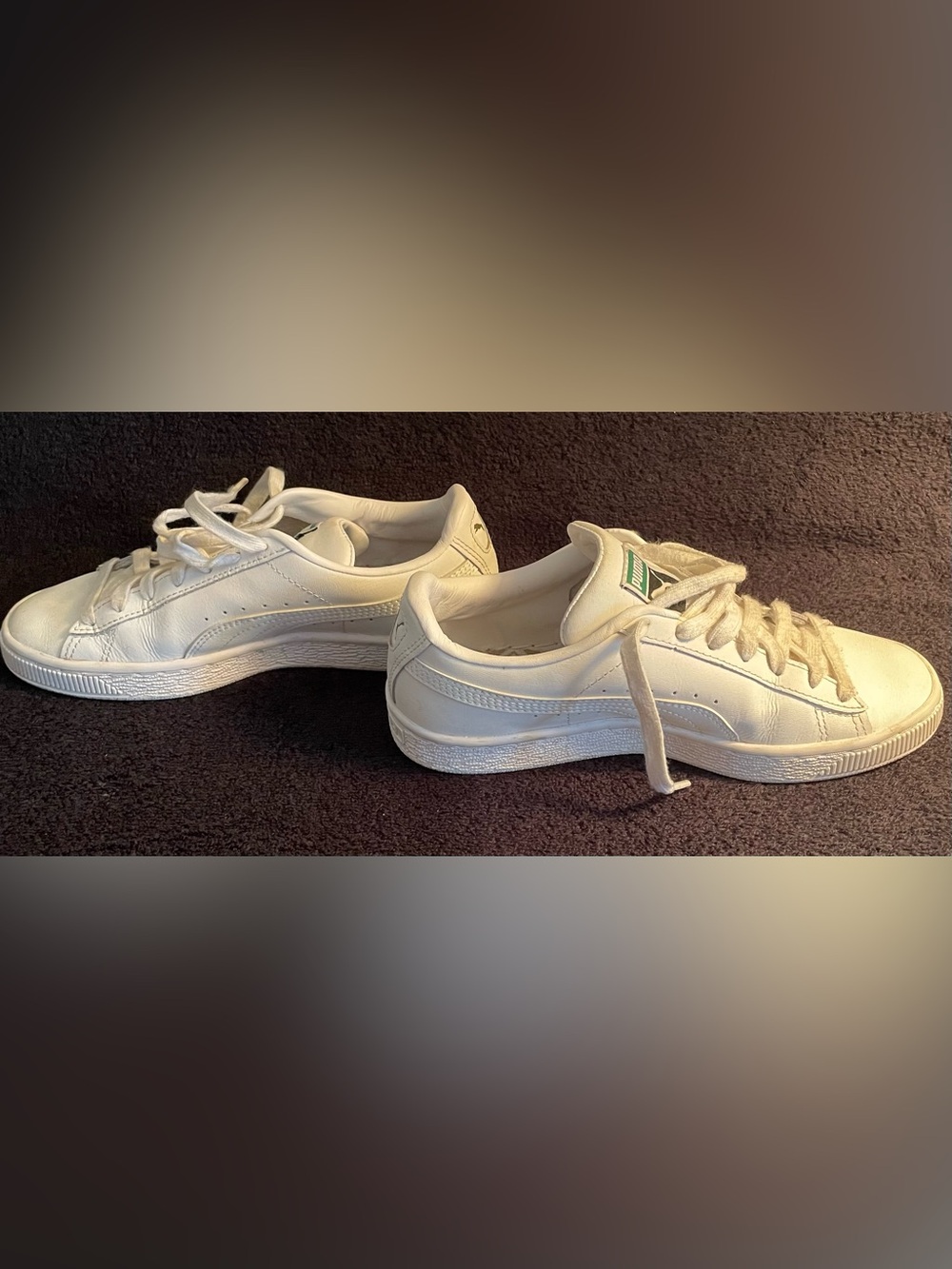 Puma Classic Basket White Leather Size 4.5 - Picture 2 of 9